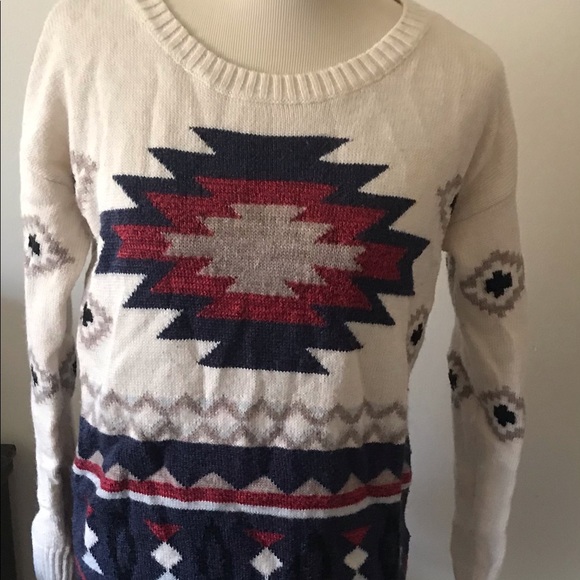 American eagle outfitters sweater abstract multicolor wool blend size M - Picture 3 of 13